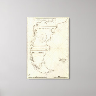 Lienzo Mapa de Chile