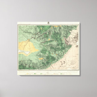 Lienzo Mapa de Clasificación de Tierras de California del