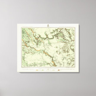 Lienzo Mapa de Clasificación de Tierras de Nuevo México