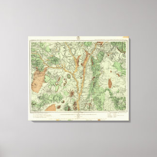 Lienzo Mapa de Clasificación de Tierras de Nuevo México