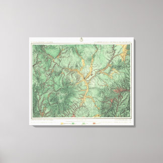 Lienzo Mapa de Clasificación de Tierras de Nuevo México 2