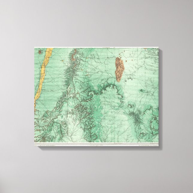 Lienzo Mapa de Clasificación de Tierras de Nuevo México 2 (Anverso)