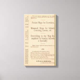 Lienzo Mapa de Conducción y Ruedas de Colton de Estados U