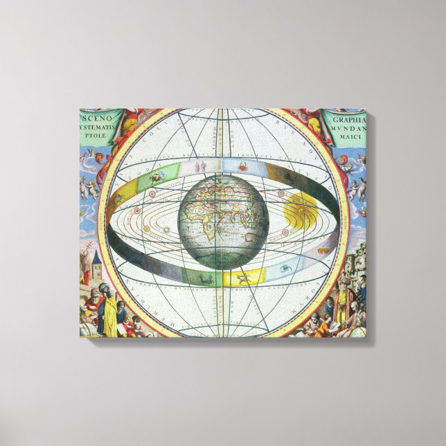 Lienzo Mapa de constelaciones cristianas, de 'The Celesti (Anverso)