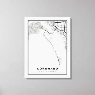 Lienzo Mapa de Coronado