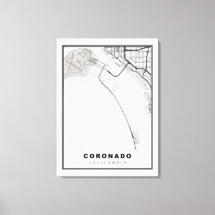 Lienzo Mapa de Coronado