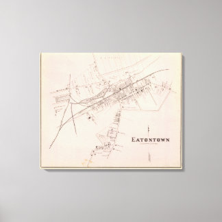 Lienzo Mapa de Eatontown, Nueva Jersey
