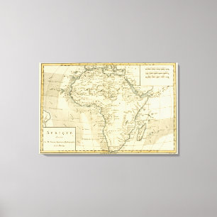 Lienzo Mapa de época de África 2