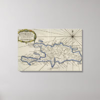 Mapa de época de la República Dominicana (1750)