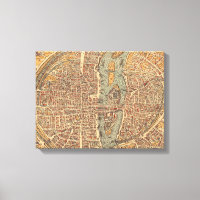 Mapa de época de París (1575)