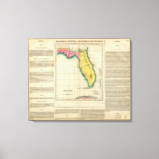 Lienzo Mapa De Florida