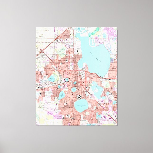 Lienzo Mapa de Florida (1975) (Anverso)