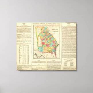 Lienzo Mapa De Georgia