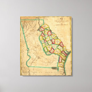 Lienzo Mapa de Georgia