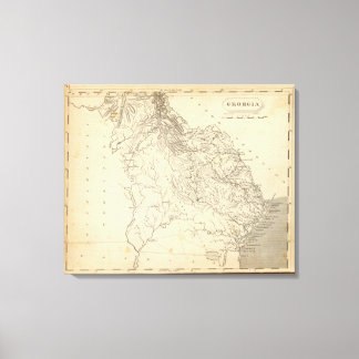 Lienzo Mapa de Georgia por Arrowsmith