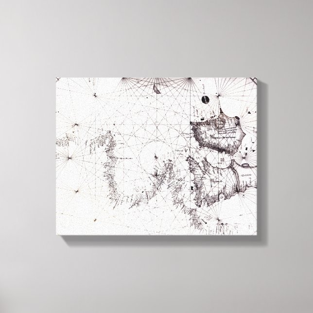 Lienzo Mapa de Gran Bretaña, Francia y España, 1473 (Anverso)