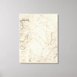 Lienzo Mapa de gran Chaco y de las regiones vecinas