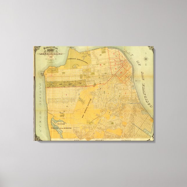 Lienzo Mapa de guías de Britton y Rey (Anverso)