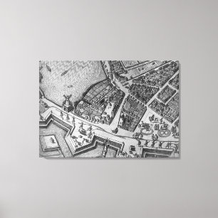 Lienzo Mapa de Hamburgo