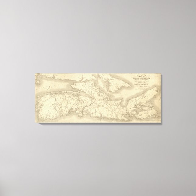 Lienzo Mapa de Illinois (Anverso)