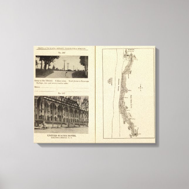 Lienzo Mapa de índice de la ciudad de Nueva York (Anverso)