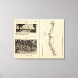 Lienzo Mapa de índice de la ciudad de Nueva York