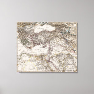 Lienzo Mapa de la África del Norte