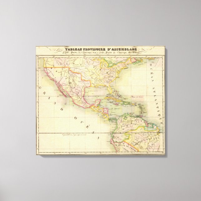 Lienzo Mapa de la Asamblea de América (Anverso)