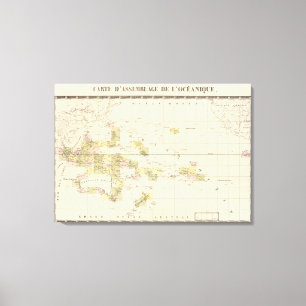 Lienzo Mapa de la asamblea de Oceanía