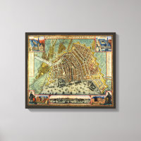 Mapa de la calle antigua de Ámsterdam, Países Bajo