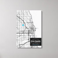 Mapa de la ciudad de Chicago + Marcar su ubicación