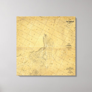 Lienzo Mapa De La Ciudad De Los Ángeles