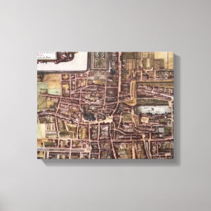 Lienzo Mapa de la ciudad de Réplica de La Haya 1649