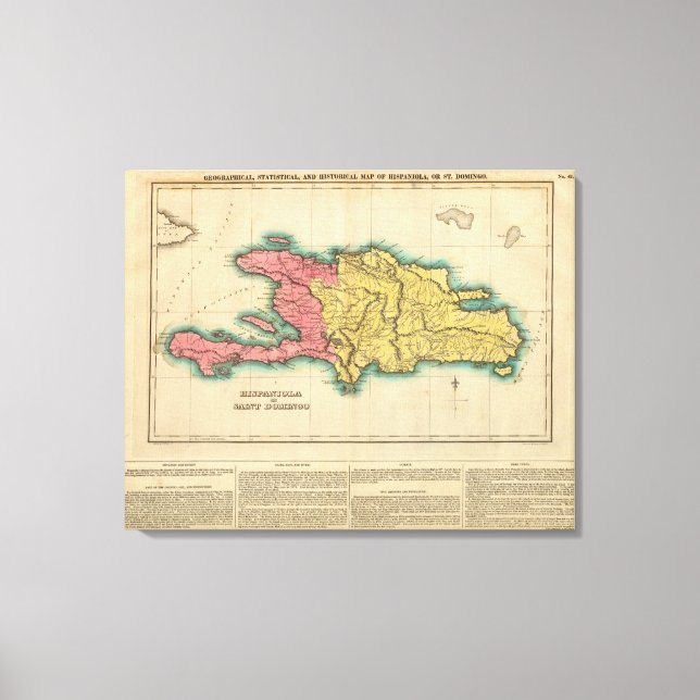 Lienzo Mapa De La Española, O Santo Domingo (Anverso)