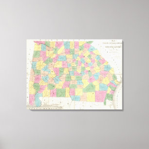 Lienzo Mapa de la Florida