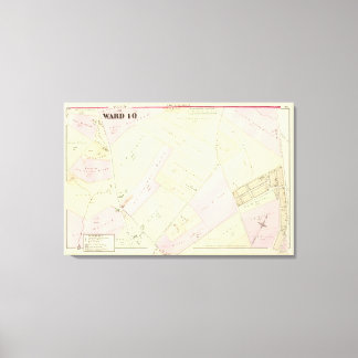 Lienzo Mapa de la isla de Rhode Providence 2