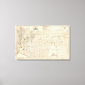 Lienzo Mapa de la Isla Rhode de la Providencia Oriental