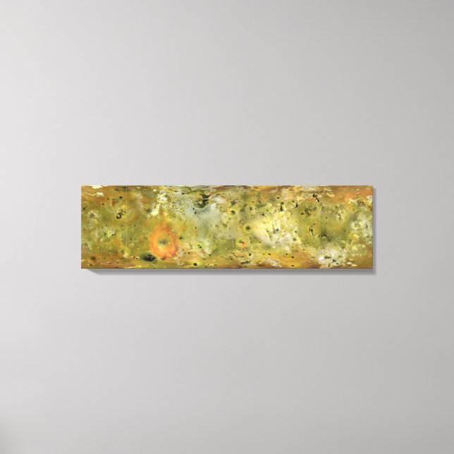 Lienzo Mapa de la luna de Júpiter Lo (Anverso)