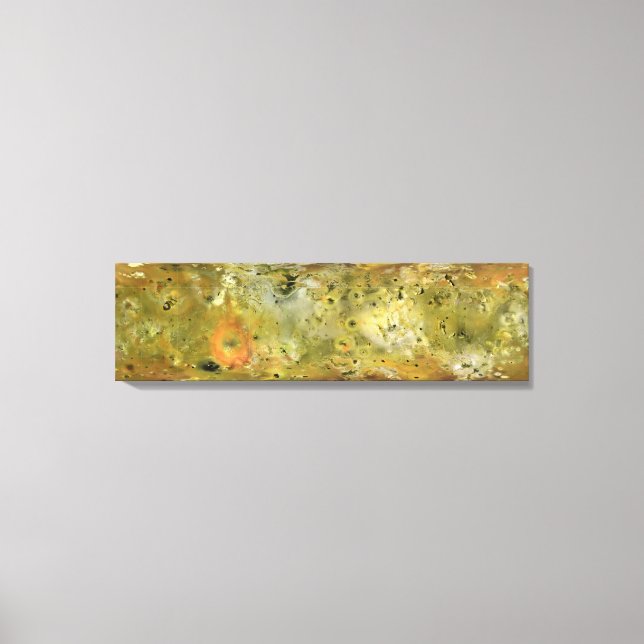 Lienzo Mapa de la luna de Júpiter Lo (Anverso)