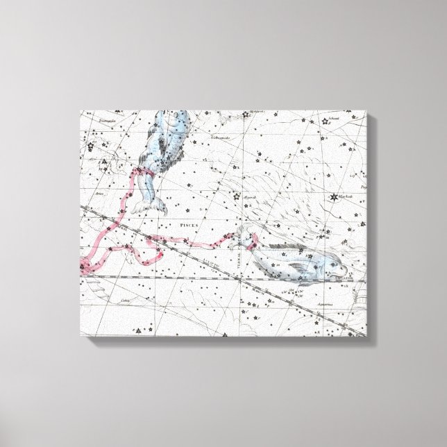 Lienzo Mapa de la placa de constelaciones XXII (Anverso)