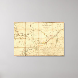 Lienzo Mapa de la provincia del Alto Canadá