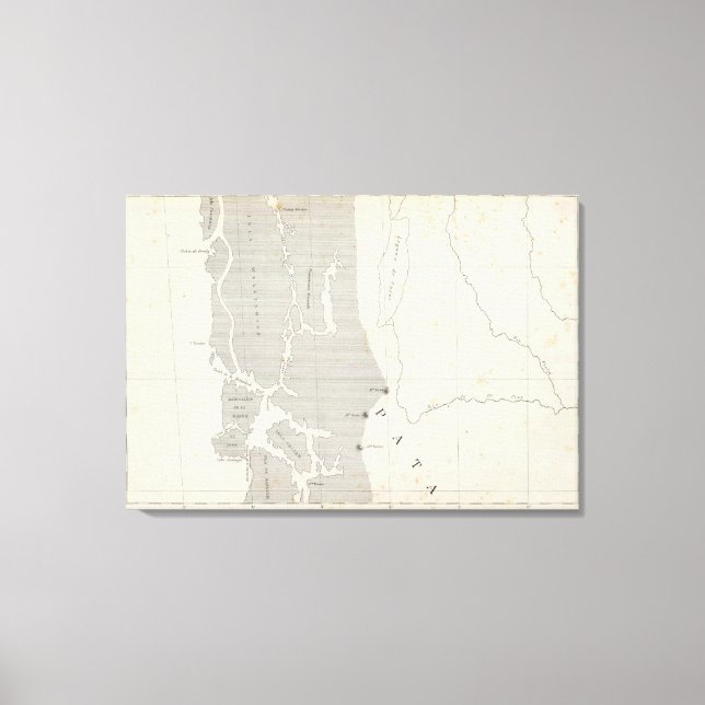 Lienzo Mapa de la República de Chile 12 (Anverso)