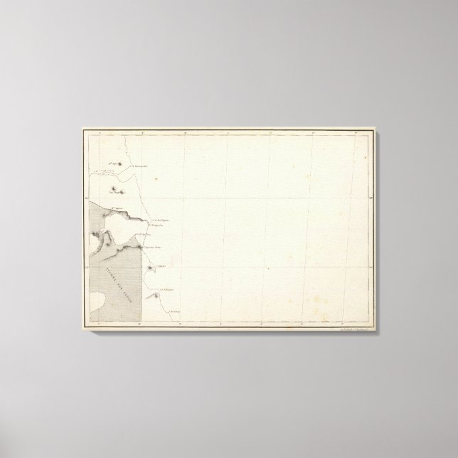 Lienzo Mapa de la República de Chile 13 (Anverso)