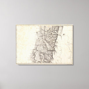 Lienzo Mapa de la República de Chile 3