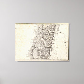 Lienzo Mapa de la República de Chile 3