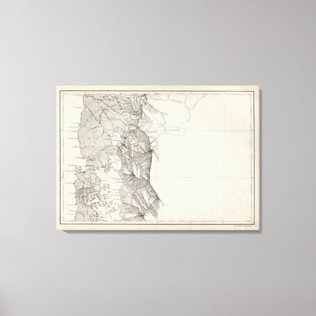 Lienzo Mapa de la República de Chile 8 (Anverso)