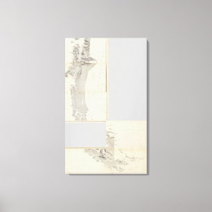 Lienzo Mapa de la República de Chile 915