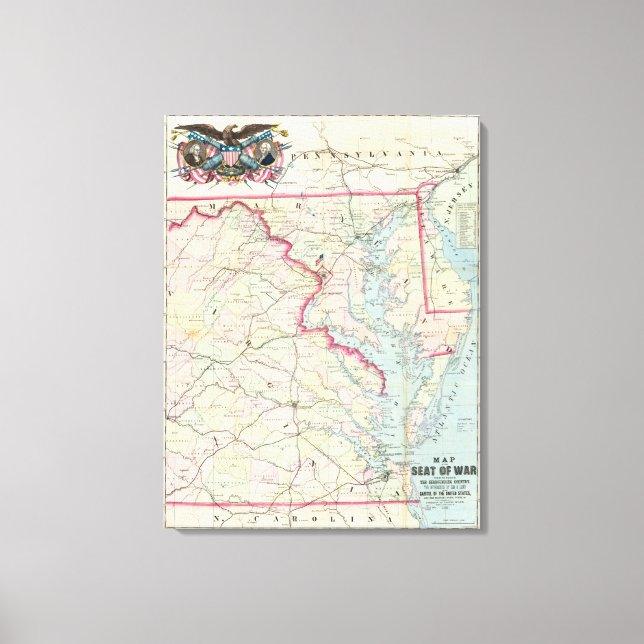 Lienzo Mapa De La Sede De La Guerra (Anverso)