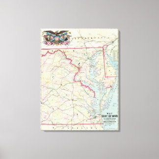 Lienzo Mapa De La Sede De La Guerra
