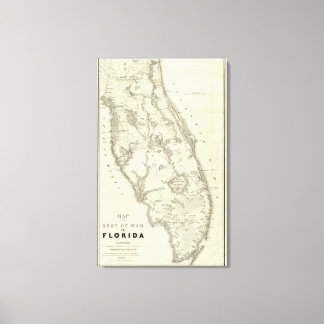 Lienzo Mapa De La Sede De La Guerra En Florida
